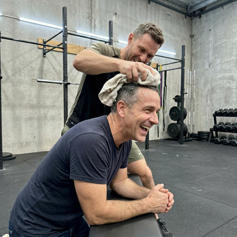 At the gym